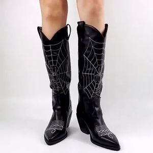 *NEW*Spider Web cowboy boots